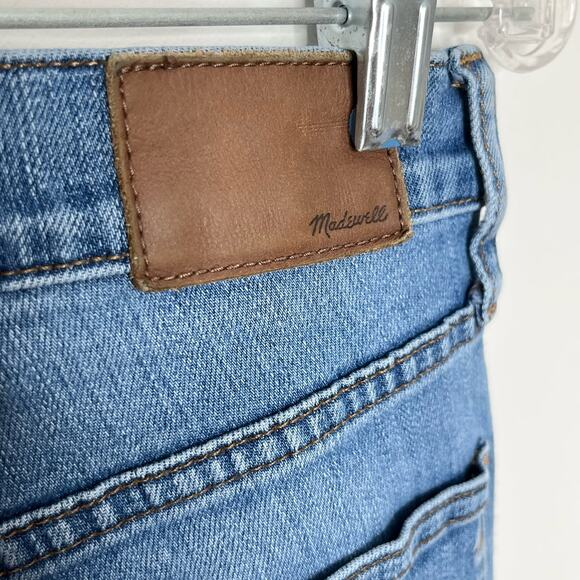 Madewell Women's 9" High Rise Skinny Jean Size 29 Blue Raw Hem Distressed Denim - Picture 8 of 13